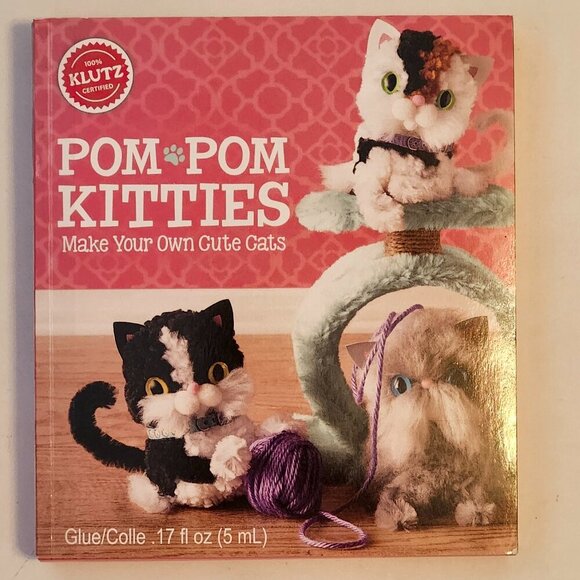 CUTE KLUTZ Pom-Pom Kitties: Make Your Own Cute Cats BNIP - Picture 1 of 2